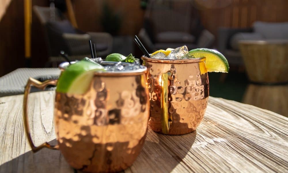 Un cocktail moscow mule