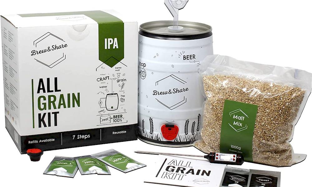 Un kit de brassage de bière